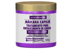 Mascara Capilar Gota Dourada Desamarelador 500G