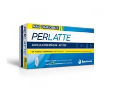 Suplemento de Lactase Perlatte 9.000 FCC com 10 Comprimidos
