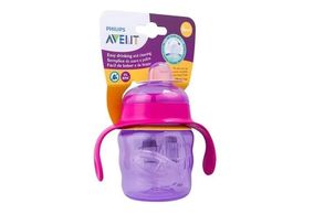 Copo Philips Avent Bico Silicone Rosa 200ml