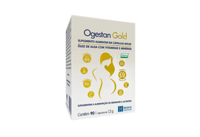 Ogestan Gold Suplemento Para Gestantes e Lactantes com 90 Cápsulas