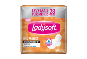 Absorvente Ladysoft Cobertura Seca Com Abas 28 Unidades