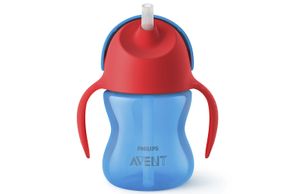 Copo Philips Avent Com Canudo Dinossauro Azul 200ml