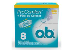 Absorvente Interno O.B Procomfort Médio com 8 unidades