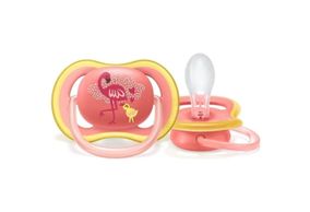 Chupeta Philips Avent Ultra Air Decorada 6-18 Meses Rosa