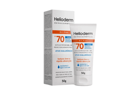 Protetor Solar Facial Helioderm Fps70 Cor 5.0 50g