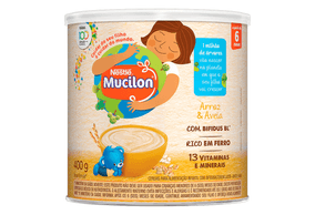 Cereal Infantil Mucilon Lata, Arroz e Aveia