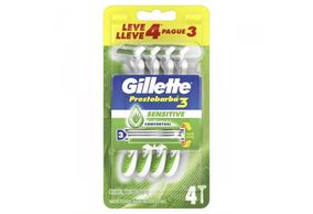 Gillette Prestobarba 3 Sensitive Comfortgel Aparelho de Barbear 4 unidades