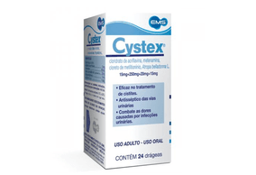 Cystex 15mg + 250mg + 20mg + 15mg Comprimido Revestido - Caixa com 24 Comprimidos