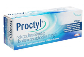 Proctyl 50mg/g + 10mg/g Pomada Retal - Bisnaga com 30g