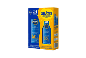 Kit Protetor Solar Nivea Sun Protect And Hidrata Fps 50 200ml Gratis Fps 50 100ml