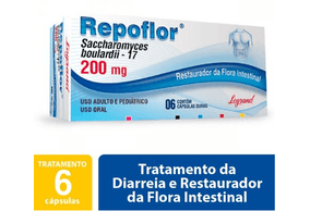Repoflor 200mg - 6 Cápsulas Duras