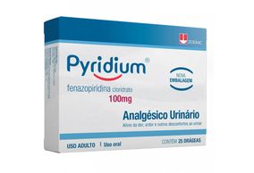 Pyridium 100MG Comprimido revestido - Caixa com 25 Comprimidos