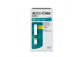 Tira Para Teste De Glicemia Accu-Chek Active Caixa 50 Unidades