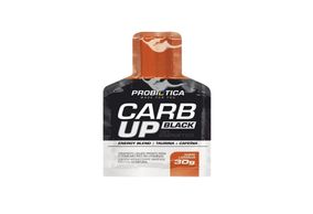 Energético em Gel Probiótica Carb Up Black Gel Laranja Sachê 30g 10 unidades