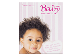 Brinco Studex Baby System75 Daisy Ruby Cristal