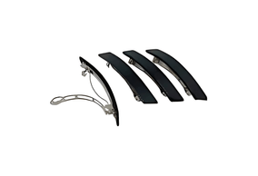 Fivela para Cabelo Ricca Black & White
