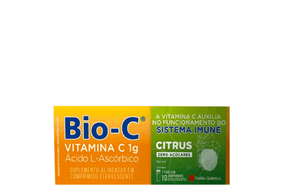 Vitamina C Efervescente Bio-C 1g Citrus 10 comprimidos