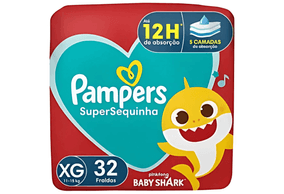 Fralda Pampers Supersec Mega XG com 32 unidades