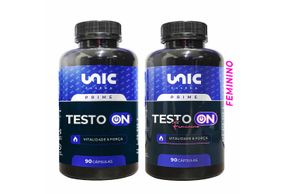 Kit Testo On - Masculino e Feminino 90 Cáps