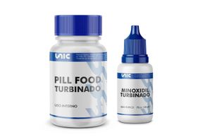 Pill food turbinado e Minoxidil turbinado 120ml