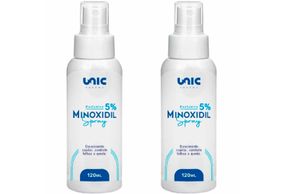 Minoxidil 5% Spray 120ml - 2 Unidades