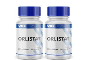 Kit 2 Potes de Orlistate 120mg 60cps