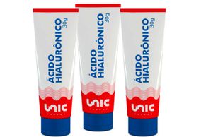 kit 3 unidades Ácido hialurônico 1% gel creme 30g