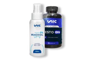 Testo On 90 cáps mais  Minoxidil 5% 120ml