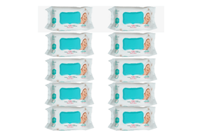 Kit 10 Toalhas Umedecidas Marigold Premium com 120 unidades