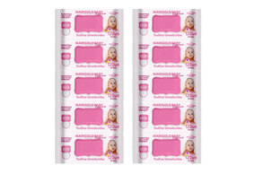 Kit 10 Toalhas Umedecidas Marigold Premium Rosa com 120 unidades