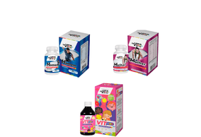 Kit Família PenseVita Homem + Mulher 60 cápsulas + Kids TuttiFruti 240ml
