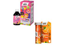 Kit Defesa Kids PenseVita Kids TuttiFruti 240ml + Vitamina C + Zinco Com 10 Comprimidos Efervescentes