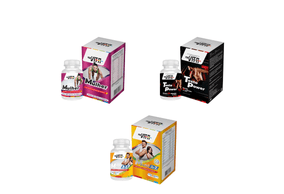 Kit Força Feminina PenseVita Mulher + Testo Power + Multivitamínico A–Z com 60 cápsulas cada