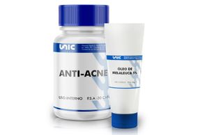 Kit-Óleo De Melaleuca 5% Antibacteriano 30G + Cápsula Anti-Acne - 30 Cápsulas
