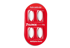 Paracetamol - Tylenol 750Mg 4 Comprimidos