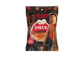 Pastilha Valda Stranger Things Friends Morango e Laranja 25g