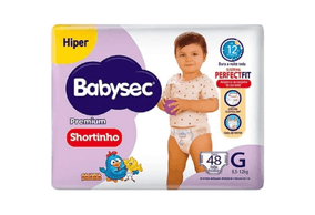 Fralda Babysec Galinha Pintadinha Shortinho Pants Hiper G 48 Unidades