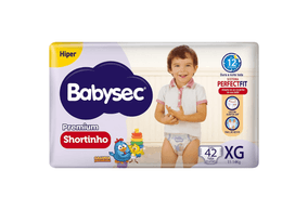 Fralda Babysec Galinha Pintadinha Shortinho Pants Hiper Xg 42 Unidades