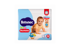 Fralda Babysec Ultrasec Shortinho Jumbinho M 16 Unidades