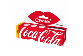 Carmed Creme Hidratante Protetor Labial Coca Cola Vermelho 10g