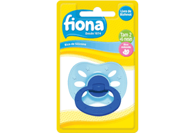 Chupeta Fiona Extra Air Baby Silicone Redondo +6 Azul Lillo