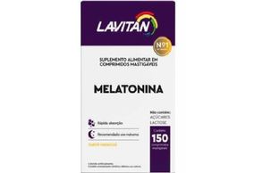 Lavitan Melatonina maracujá, caixa com 150 comprimidos mastigáveis