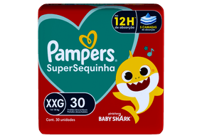 Pampers Supersec Fralda Descartável XXG Pacote Mega 30 Unidades
