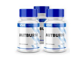 Kit 3 Frascos De Mitburn 50Mg - A Revolução Do Emagrecimento - 30 Cáps (Cada)