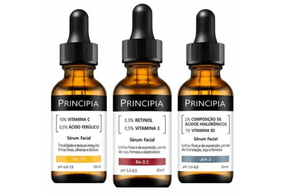 Kit Trio Sérum Facial Principia Essencial 90ml