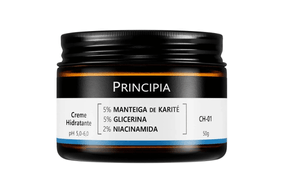Creme Hidratante Facial Princípia 5% Manteiga de Karité + 5% Glicerina + 2% Niacinamida CH-01 com 50g