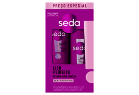 Seda Liso Perfeito Kit Shampoo 300mL + Condicionador 190mL
