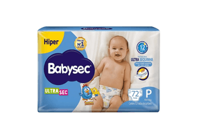Fralda Babysec Ultrasec Hiper Galinha Pintadinha P Com 72 unidades
