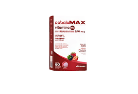 Cobala Max vitamina B12 com 60 Comprimidos Mastigáveis