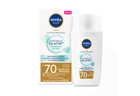 Protetor Solar Facial Nivea Sun UV Face Specialist Controle de Acne FPS 70 - 40ml